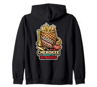 Cherokee Roots Strong Indigenous Heritage Power Zip Hoodie