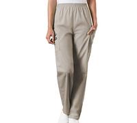 Cherokee Scrub Pants for Women Workwear Originals Pull-On Elastic Waist 4200, Khaki, M Tall