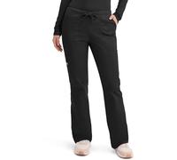 Cherokee Scrubs for Women Workwear Core Stretch Drawstring Cargo Scrub Pants 4044, Black, S