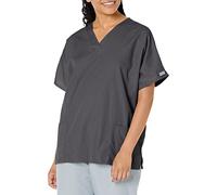CHEROKEE Scrubs for Women Workwear Originals V-Neck Top 4700, Pewter, S