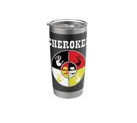 Cherokee Tribe Medicine Wheel Stainless Steel Insulated Tumbler