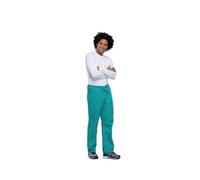 Cherokee Unisex Drawstring Scrub Trousers Teal Blue 5XL