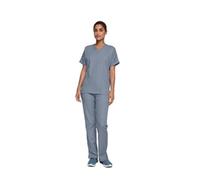 Cherokee Scrubs for Women Workwear Originals V-Neck Top 4700, Grey, M