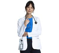 Cherokee Women Scrubs Lab Coat 28'' Enquiry CK451, white, S