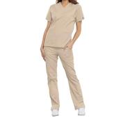 Cherokee Women - Woman Scrub Top Originals - Medical Clothing - with Pockets - V-Neck - WWE4700 - Khaki - XL