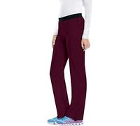 Cherokee Women - Woman Scrubs Trouser Low Rise Infinity - Medical Clothing - Slim Fit - Easy Pull-on - CKE1124A - Wine - M