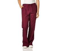 Cherokee Women's Flare Leg Drawstring Scrub Pant Medical, Wine, S