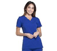 Cherokee Women's iflex CK605 V-Neck Knit Panel Top