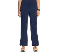 Cherokee Women's Infinty Low Rise Straight Leg Drawstring Scrub Pant Medical, Navy, XL Petite