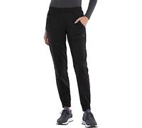 CHEROKEE Women's Mid Rise Tapered Leg Jogger Scrubs Pant, Black, L
