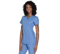 Cherokee Women's Originals V-Neck Top, Ciel, M
