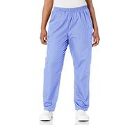 Cherokee Women's Workwear Elastic Waist Cargo Scrubs Pant, Navy, M