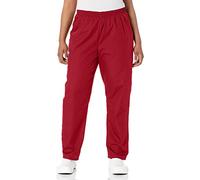 CHEROKEE Women's Workwear Elastic Waist Cargo Scrubs Pant, Red, Large