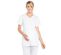 Cherokee Workwear Professionals WW685 Women's Maternity Mock Wrap Solid Scrub Top
