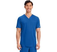 Cherokee Workwear Revolution WW603 Men's V-Neck Top, Royal, Large