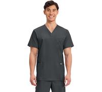 Cherokee Workwear Revolution WW670 Men's V-Neck Utility Solid Scrub Top