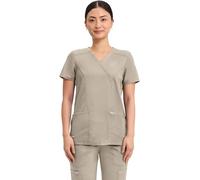 Cherokee WW Revolution by WW610 Women's Mock Wrap Scrub Top