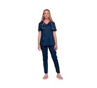 Cherokee WW610 Revolution Mock Wrap Top Navy XXS CHWW610/NAVY/XXS