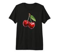 Cherri Blossom Cherry Flowers Fruity Cherry Dum Dum Pattern Premium T-Shirt