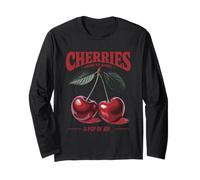 Cherries A Pop of Joy Vintage Style Farm to Market Long Sleeve T-Shirt