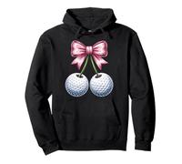 Cherries and Golf Balls for Golfers with Humor and Summer Pullover Hoodie
