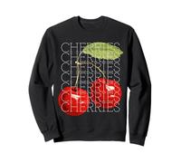 Cherries Artistic Red Fruit Boho Aesthetic Graphic Sweatshirt