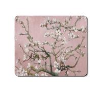 Cherries Blossom Washer Dryer Top Protector Mat, Elegant Vintage Floral Washing Machine Dust Covers, Springtime Rubber Anti-slip Waterproof Washer And Dryer Mats for Laundry Room 20x24 Inch