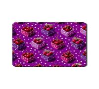 Cherries Dish Drying Mats For Kitchen Counter, Polka Dot Violet Absorbent Rubber Dish Drainer Rack Mat, Fun PU Leather Drying Pad For Kitchen Counter Coffee Bar Protector 12x20 Inch