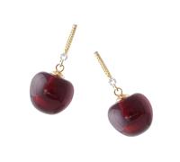 Cherries Earrings Cherries Drop Earrings Sweet Earrings Teeth Statement Earrings for Party and Casual Fashion