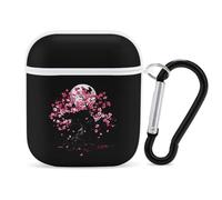 Cherries Tree Blossoming Stylish Printed Bluetooth Headset Protective Cover Compatible with AirPods 1/2 with Buckle