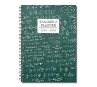 Cherry 2025-2026 Teacher's Planner | A5 Spiral Bound | Weekly Lesson Plans, Attendance, Grades & More | 120 Pages | Durable & Practicle Design | Sums Cover