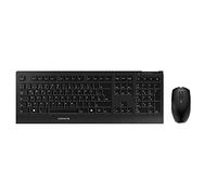 CHERRY B.UNLIMITED 3.0, Wireless Keyboard and Mouse Set, German Layout (QWERTZ), 2.4 GHz Connection, Durable Abrasion-Resistant Keys, Rechargeable, Black