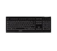 CHERRY B.UNLIMITED 3.0, Wireless Desktop Set, UK Layout, QWERTY Keyboard, Rechargeable Batteries, Abrasion-Resistant Key Labelling, Blue Angel, Black