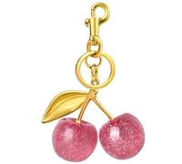 Cherry Bag Charm Purse Charms Keychain, Elegant Purse Bag Charm Cherry Keychain Cute Bag Charms for Handbags Gift and More,Classy Gift For Mother's Day