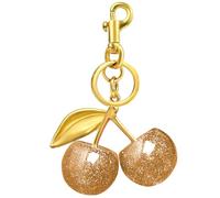 Cherry Bag Charm Purse Charms Keychain, Elegant Purse Bag Charm Cherry Keychain Cute Bag Charms for Handbags Gift and More,Classy Gift For Mother's Day