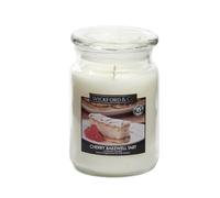 Cherry Bakewell Scented Candle - 100% Natural Soy Wax, Long-Lasting Sweet Almond & Cherry Fragrance, Hand-Poured in The UK, Home Decor & Relaxation
