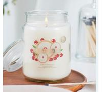 Cherry Bakewell Scented Candle, Luxury Fragrance Upto 95hrs Burn time.