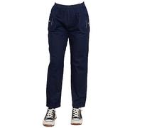 Cherry Berry Ladies Trousers Full Length Mom Jeans for Women UK Full Elasticated Waist Pants for Women's Casual Wear Stretchy and Comfy Straight Fit Womens Jeans Navy