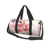 Cherry Blossom(1) Travel Duffel Bag Sports Gym Bag, Lightweight Overnight Weekender Bag With Shoes Compartment Yoga Gym Sports Bag For Men Women