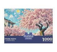 Cherry Blossom 1000 Piece Jigsaw Puzzle For Adults Challenging Game Stress Relief Puzzle Cultivate The Spirit of Teamwork for Family Decorations 38x26cm/1000pcs