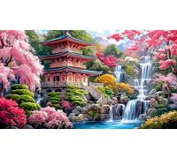 cherry-blossom 1000 Piece Jigsaw Puzzles for Adults Educational Games Jigsaw Puzzle Home Decoration for Adults and Kids Age 12 Years Up 38x52cm/1000pcs