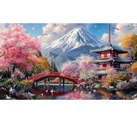cherry-blossom 1000 Piece Jigsaw Puzzles for Adults Educational Games Jigsaw Puzzle Home Decors for Adults and Kids Age 12 Years Up 38x26cm/1000pcs