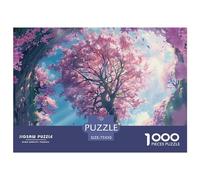 Cherry Blossom 1000 Pieces Anime Jigsaw Puzzle for Adults Intellectual Toy Stress Relief Home Decor Educational Toy Relaxation Intelligence 1000 Pieces (75x50cm)