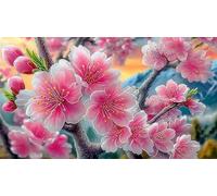 cherry-blossom 1000 Pieces Jigsaw Puzzles for Adults Educational Games Jigsaw Puzzle Home Decors for The Whole for Women, Gifts for Men 75x50cm/1000pcs