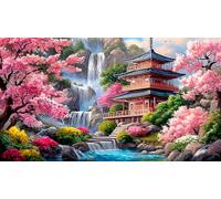 cherry-blossom 1000 Pieces Jigsaw Puzzles for Adults Educational Games Jigsaw Puzzle Home Decors for Family Decorations 75x50cm/1000pcs