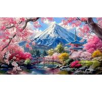 cherry-blossom 1000 Pieces Jigsaw Puzzles for Adults Educational Games Jigsaw Puzzle Home Decors for Family Decorations 75x50cm/1000pcs