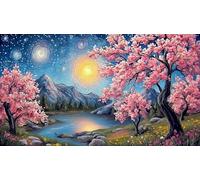 cherry-blossom 1000 Pieces Jigsaw Puzzles for Adults Family Challenge Toys Jigsaw Puzzle Home Decoration for The Whole for Women, Gifts for Men 38x52cm/1000pcs