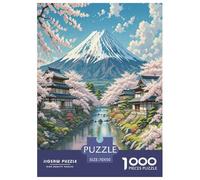 Cherry Blossom 1000 Pieces Premium Jigsaw for Adults Cool Collage Effect, Home Decoration, Educational, Challenging 70x50cm/1000pcs