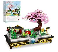 Cherry Blossom Bonsai Building Block Set, 1008 PCS Mini Sakura Tree House Building Kit, Creative Micro Japanese Architectural Bricks Model Toys, Gift for Adults and Teens