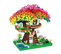 Cherry Blossom Bonsai Tree Building Block Set, 1528 PCS Cherry Tree Modular House Architecture Bricks, Creative MOC Micro Building Model Kit, Construction Blocks Set Gift for Adults and Teens